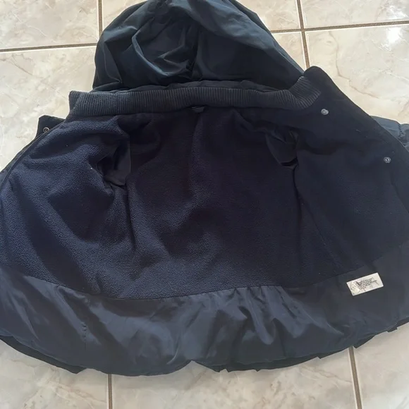 Navy Blue Ruffle GAP- Winter Coat Size 12-18 months - Picture 4 of 10